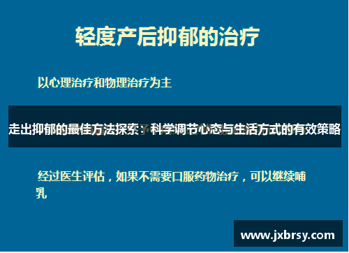 走出抑郁的最佳方法探索:科学调节心态与生活方式的有效策略 走出抑郁的最佳方法探索:科学调节心态与生活方式的有效策略